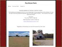 Tablet Screenshot of foxgrovefarm.net